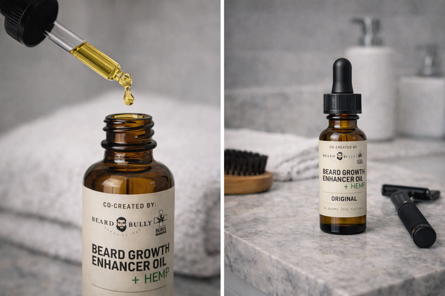 Beard Growth Enhancer Oil + Hemp