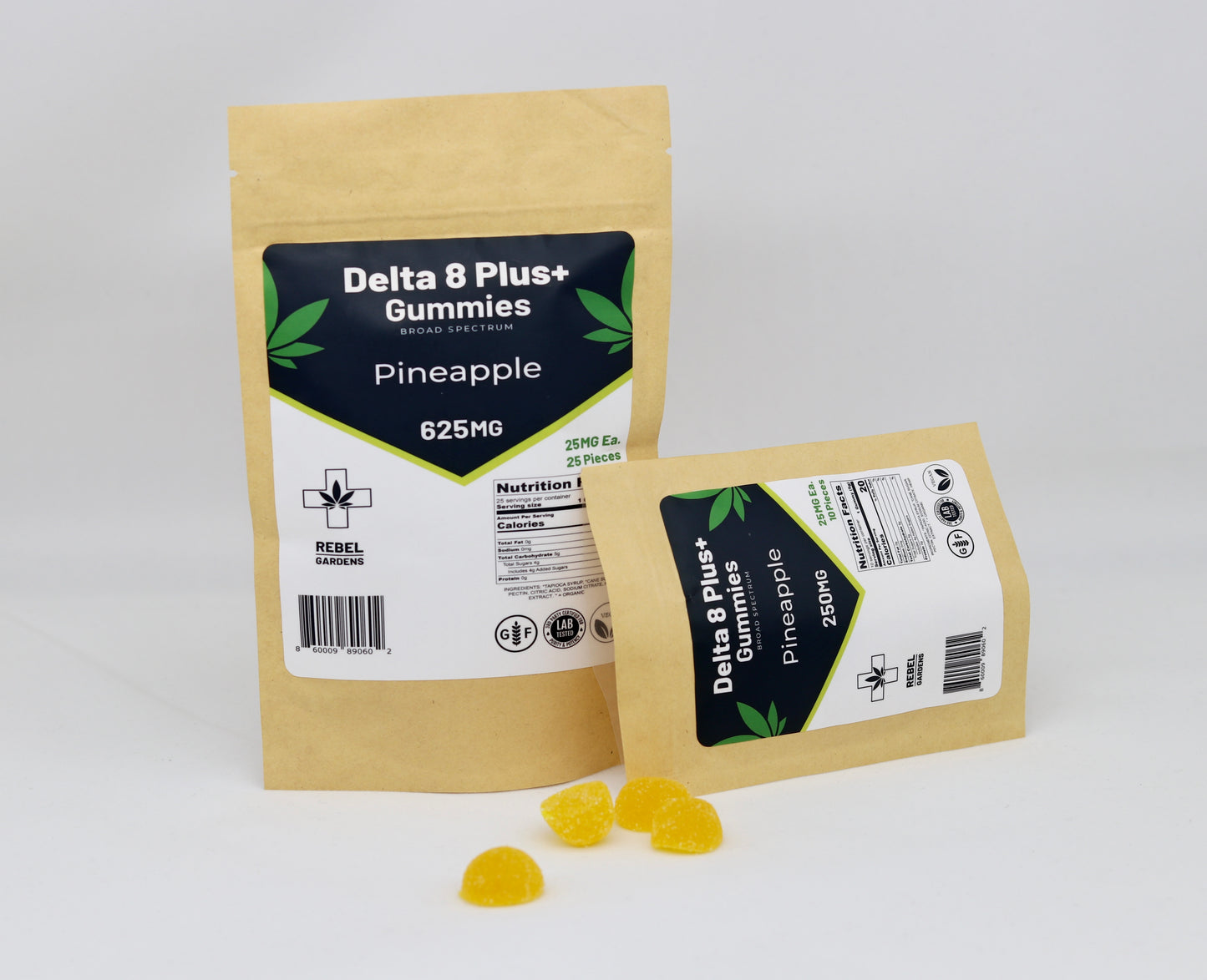 Delta 8 THC Gummies | 25 MG Pineapple