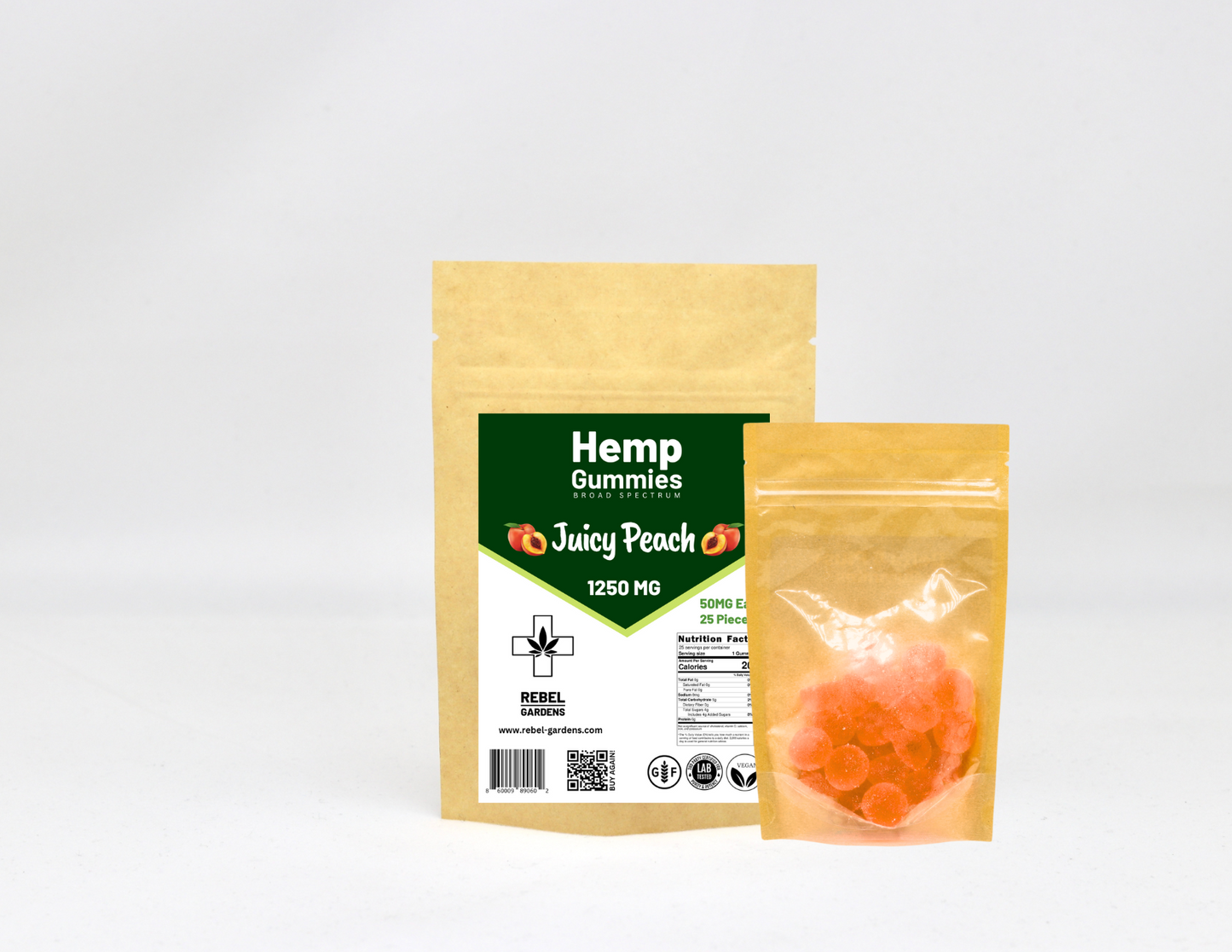 Hemp Gummies | Peach