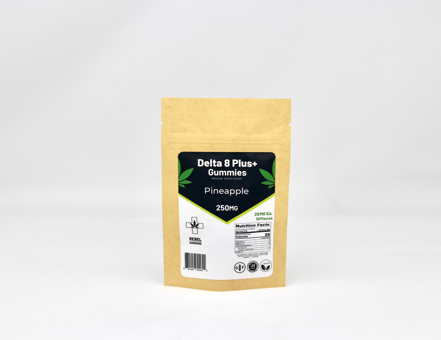 Delta 8 THC Gummies | 25 MG Pineapple