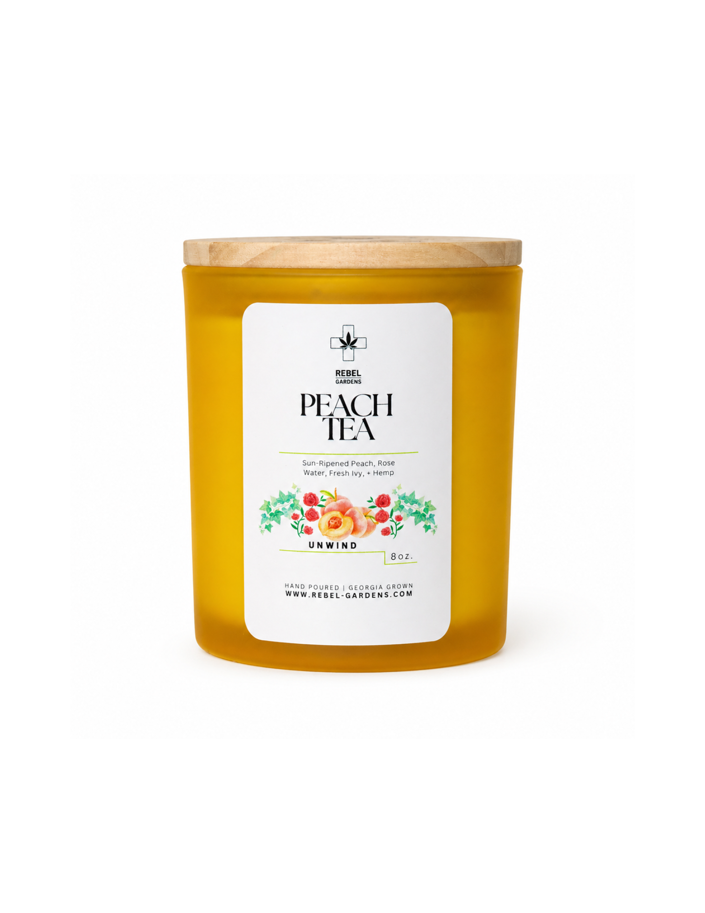 Peach Tea Hemp Candle