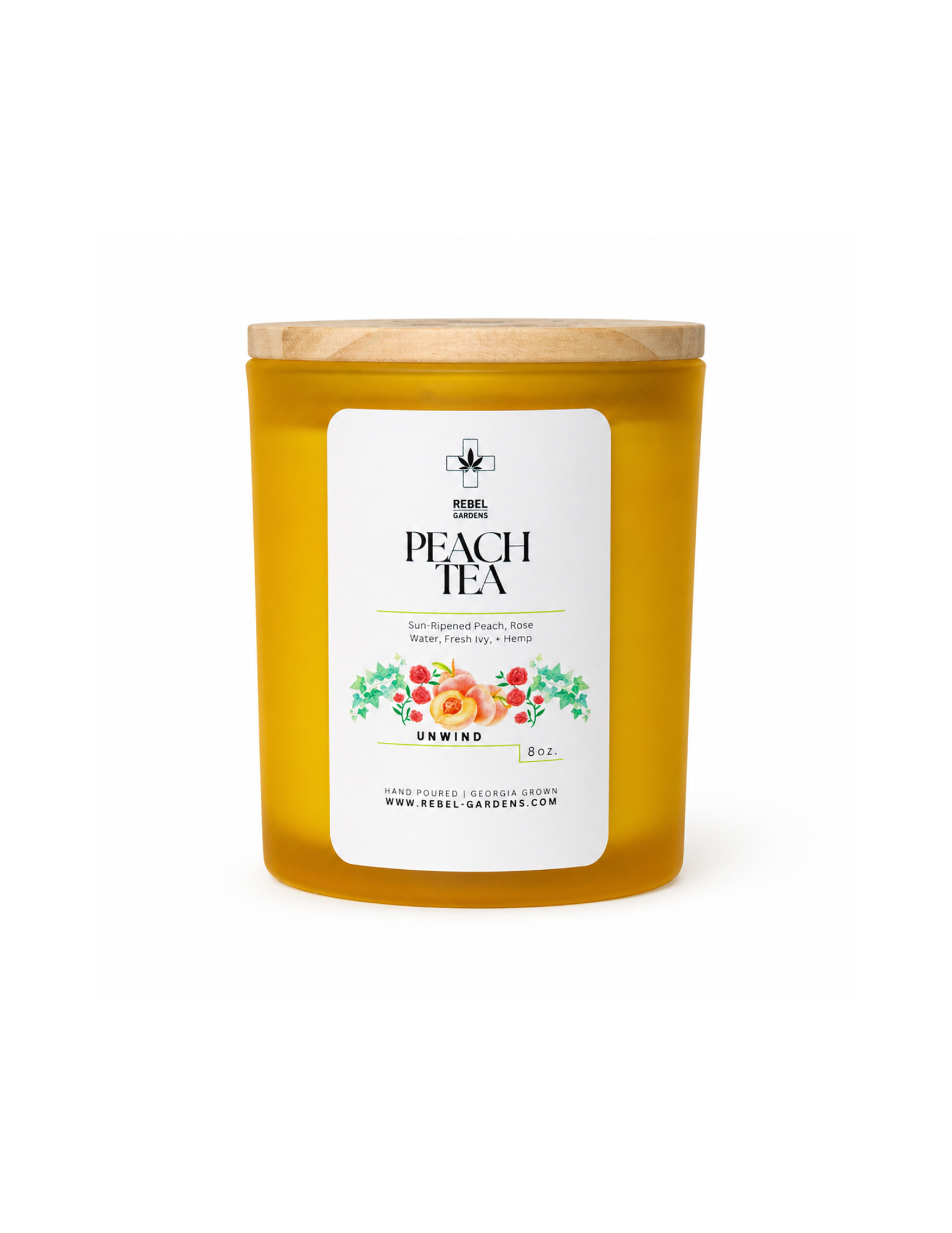 Peach Tea Hemp Candle
