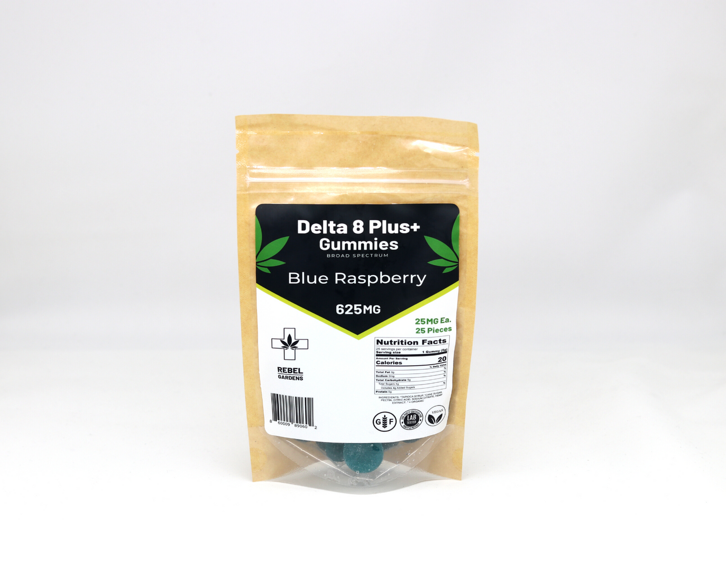 Delta 8 THC Gummies | 25 MG Blue Raspberry