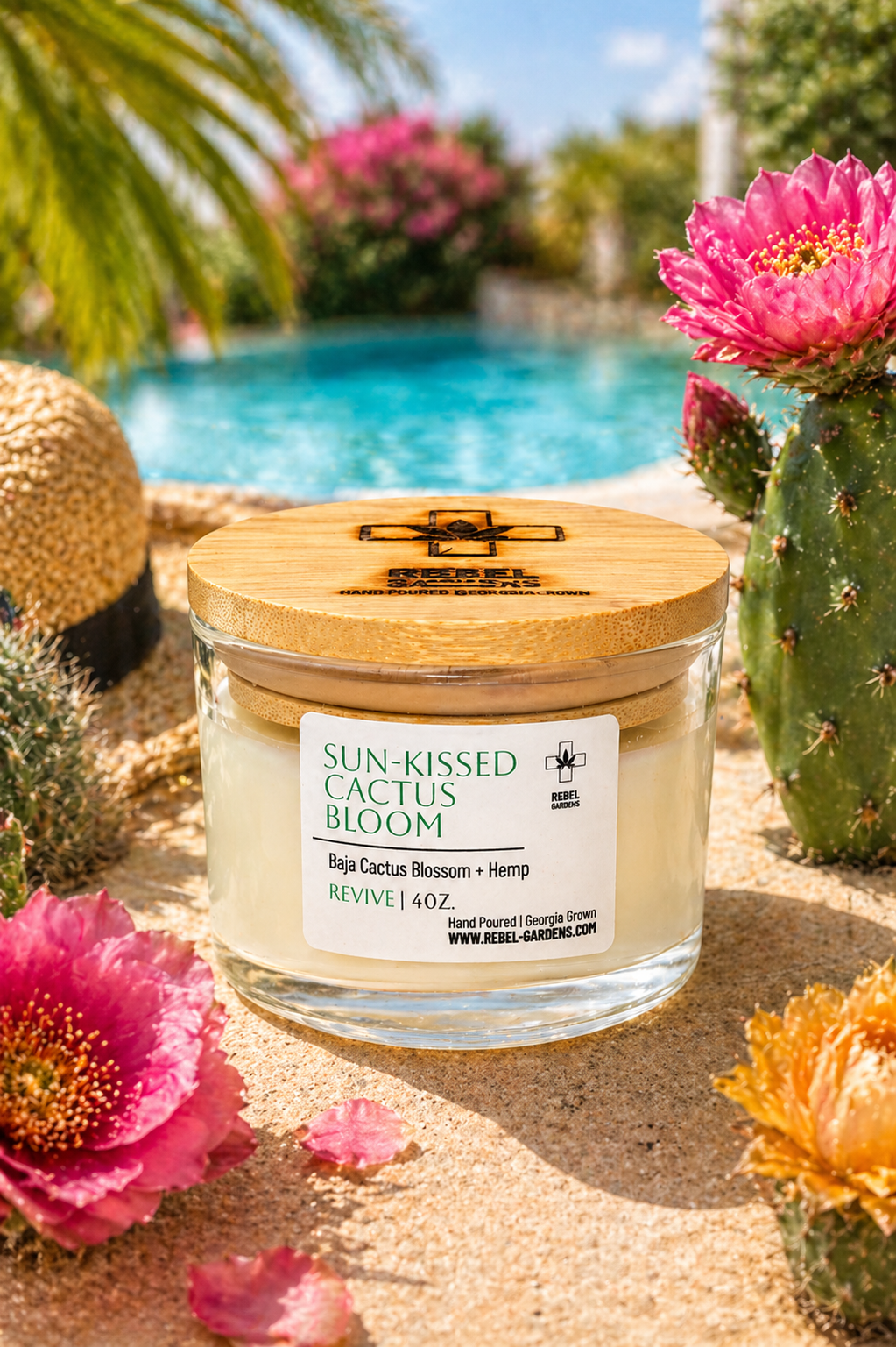 Sun-Kissed Cactus Bloom Hemp Candle