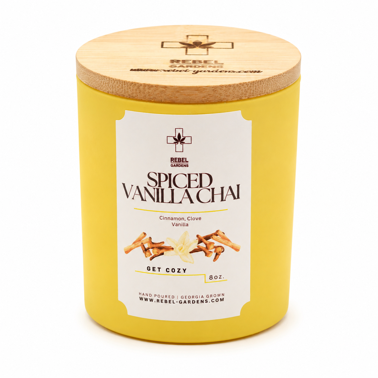 Spiced Vanilla Chai | Hemp Candle 8oz.