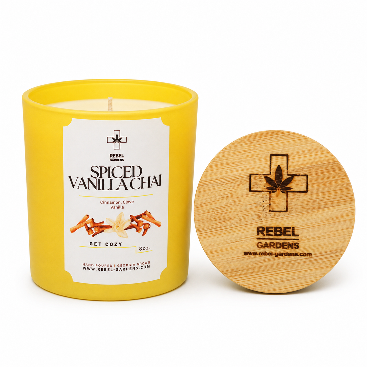 Spiced Vanilla Chai | Hemp Candle 8oz.
