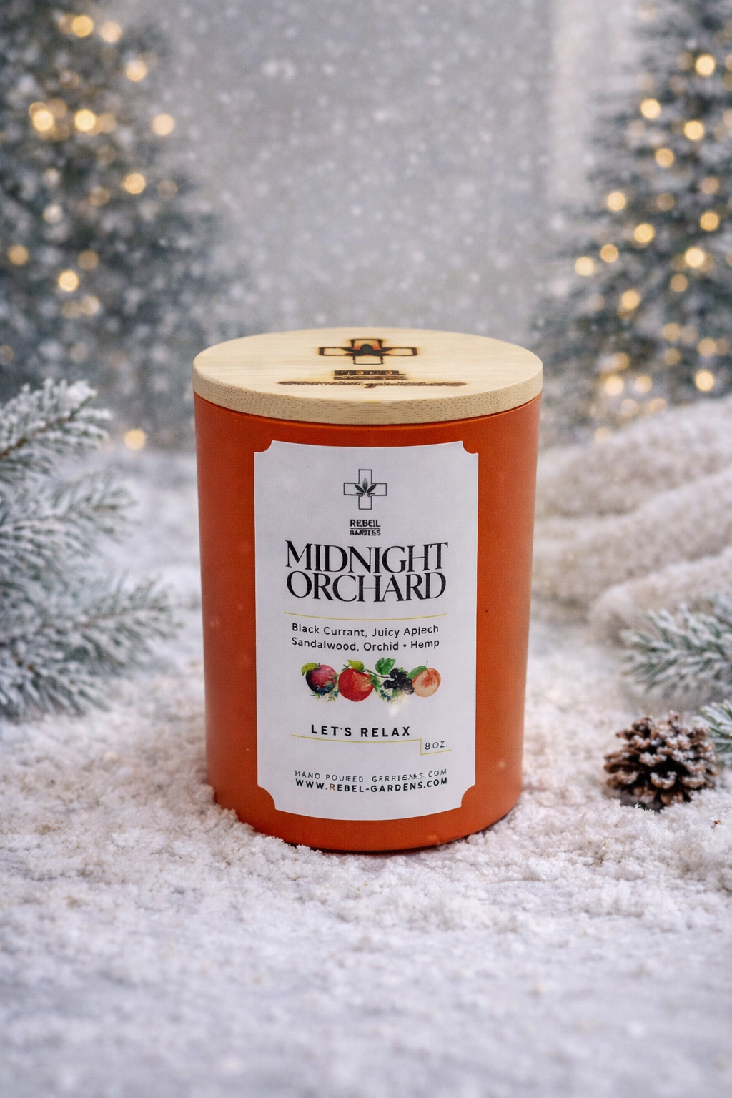 Midnight Orchid | Hemp Candle 8oz.