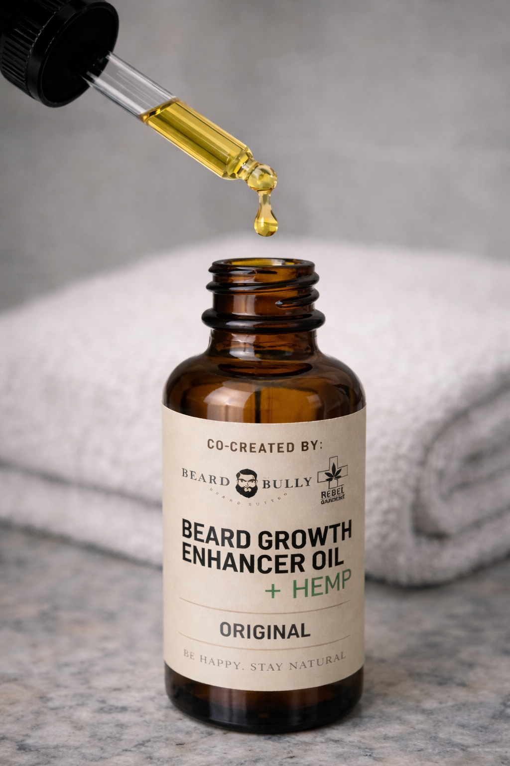 Beard Growth Enhancer Oil + Hemp