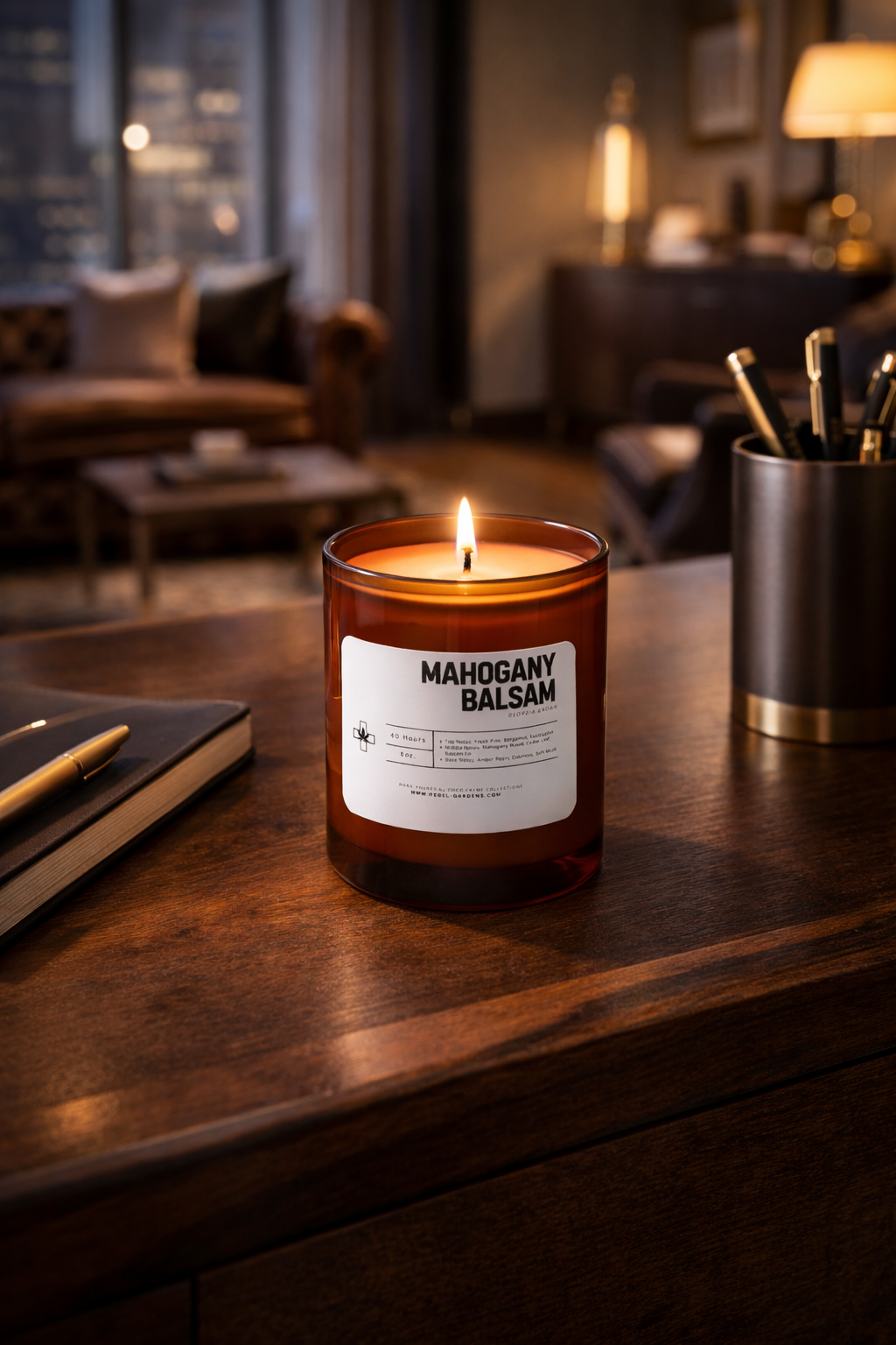 Mahogany Balsam Hemp Candle 8oz