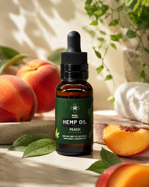 1500mg Peach Hemp Oil Tincture