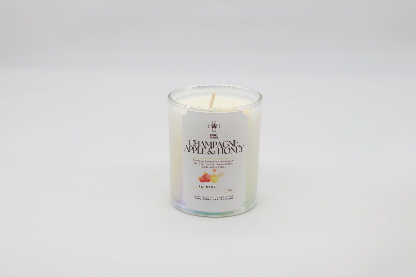 Champagne Apply & Honey Hemp Candle 8oz