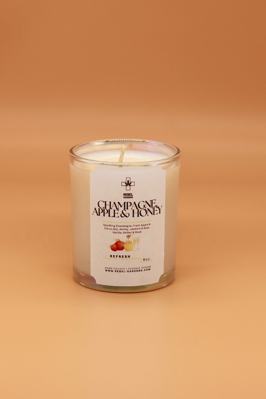 Champagne Apple & Honey | Hemp Candle 8oz