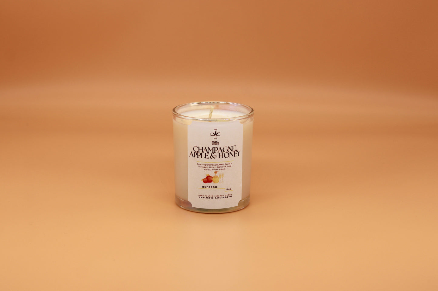 Champagne Apply & Honey Hemp Candle 8oz