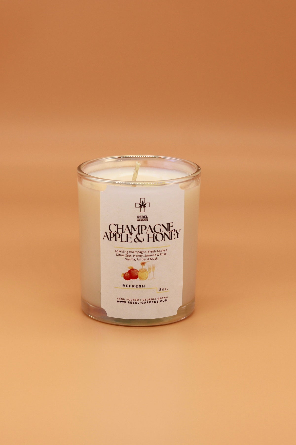 Champagne Apple & Honey | Hemp Candle 8oz