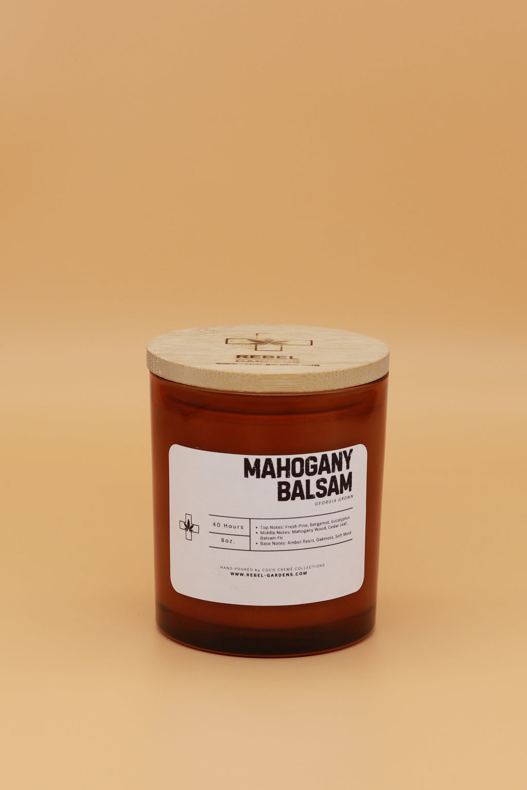 Mahogany Balsam Hemp Candle 8oz