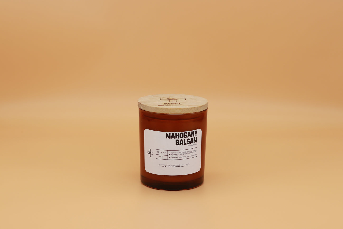 Mahogany Balsam Hemp Candle 8oz