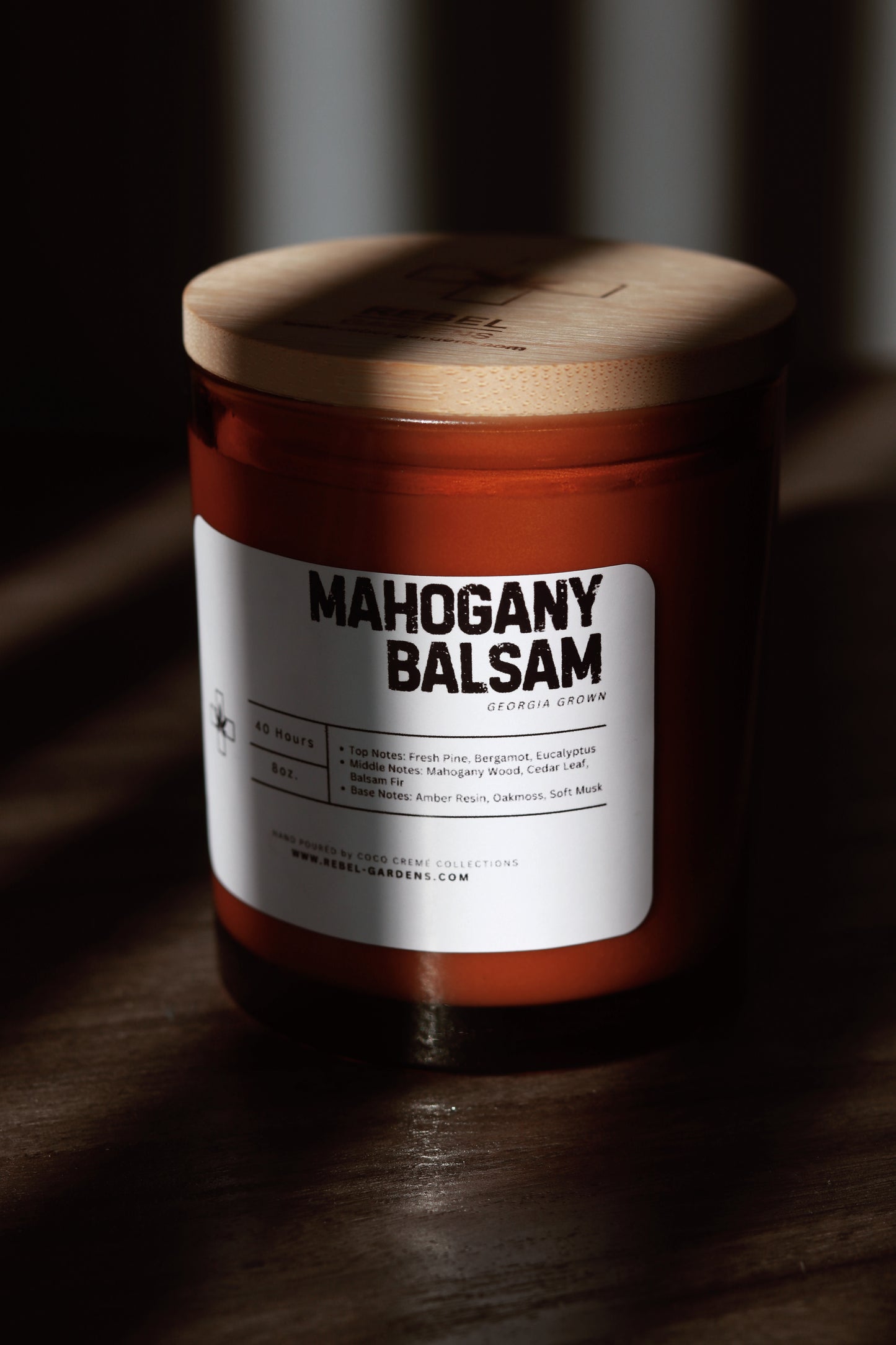 Mahogany Balsam Hemp Candle 8oz