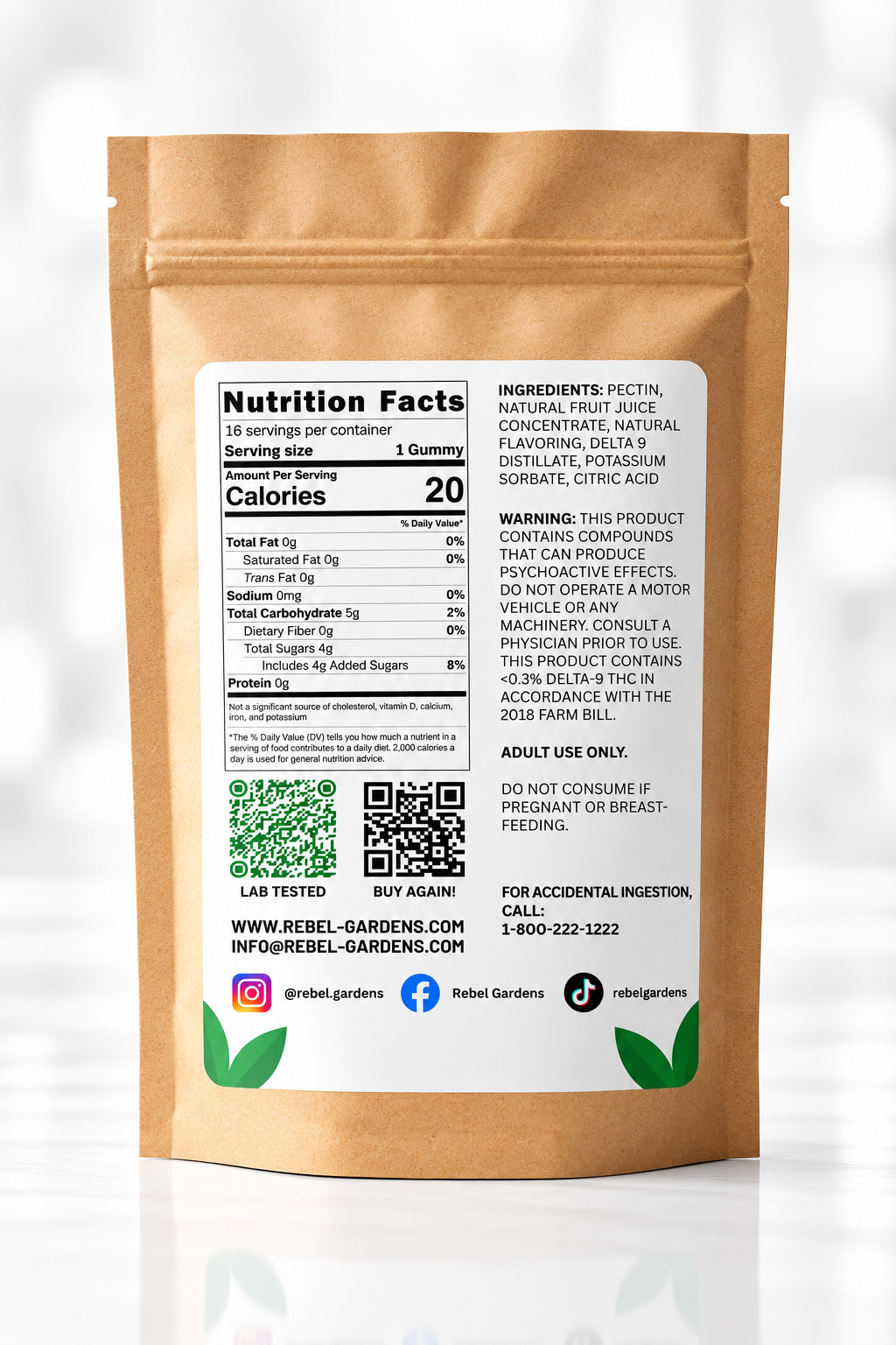Hemp Gummies | Green Apple | D9