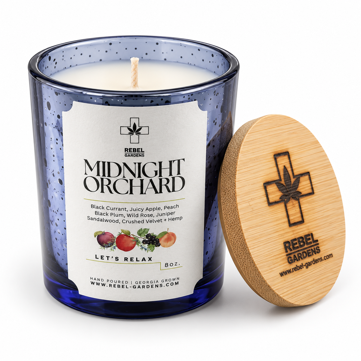 Midnight Orchid | Hemp Candle 8oz.