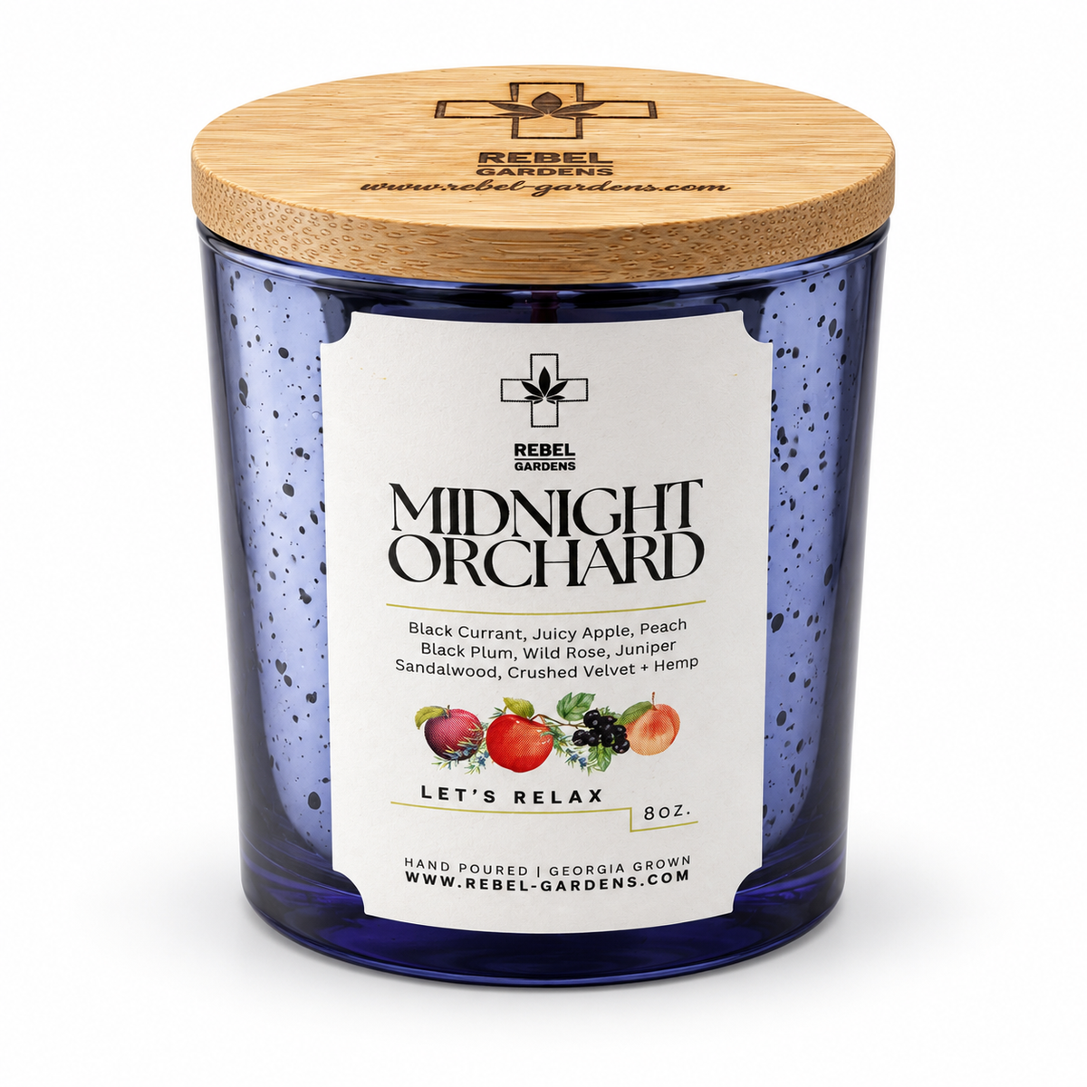 Midnight Orchid | Hemp Candle 8oz.