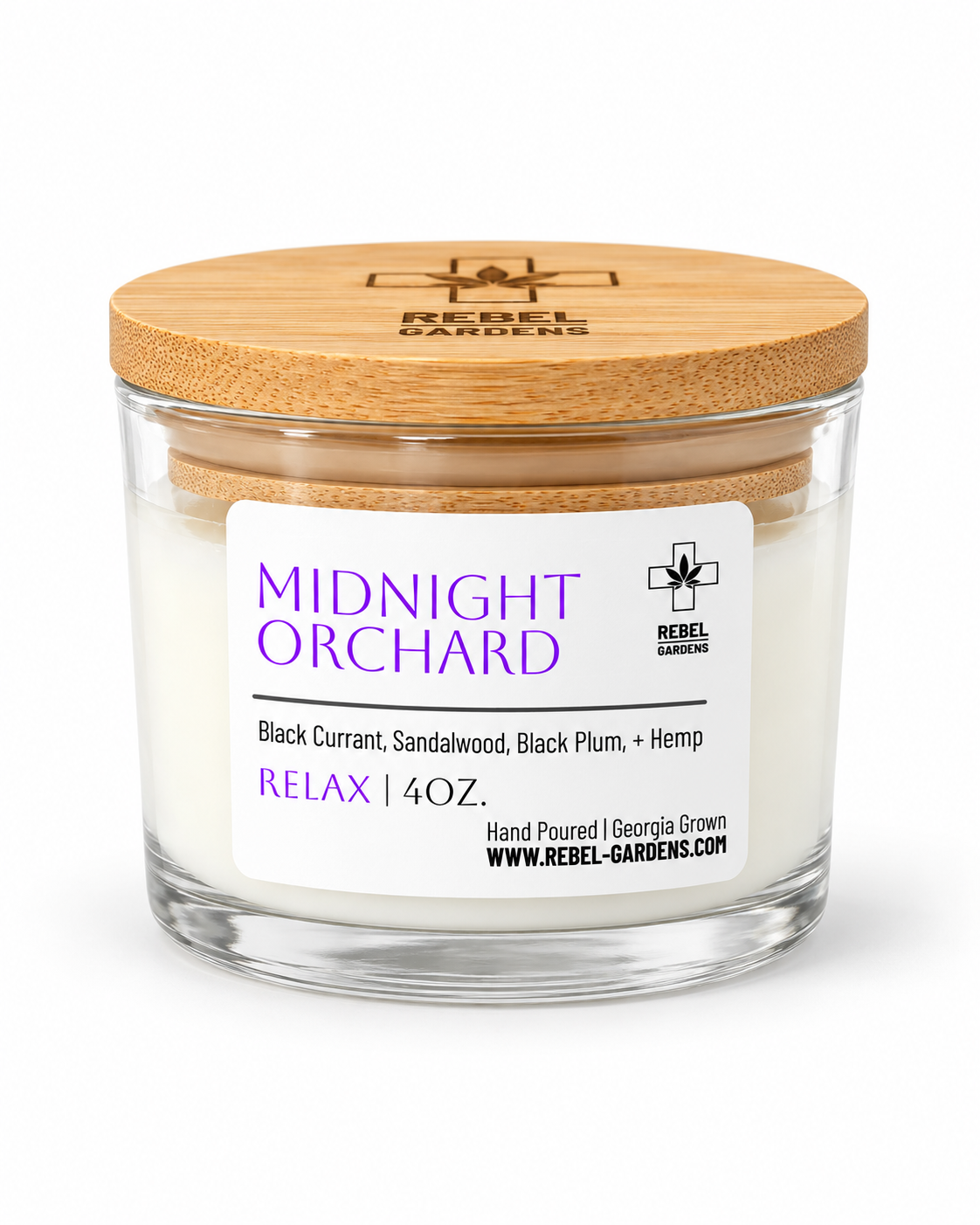 Midnight Orchid | Hemp Candle 8oz.