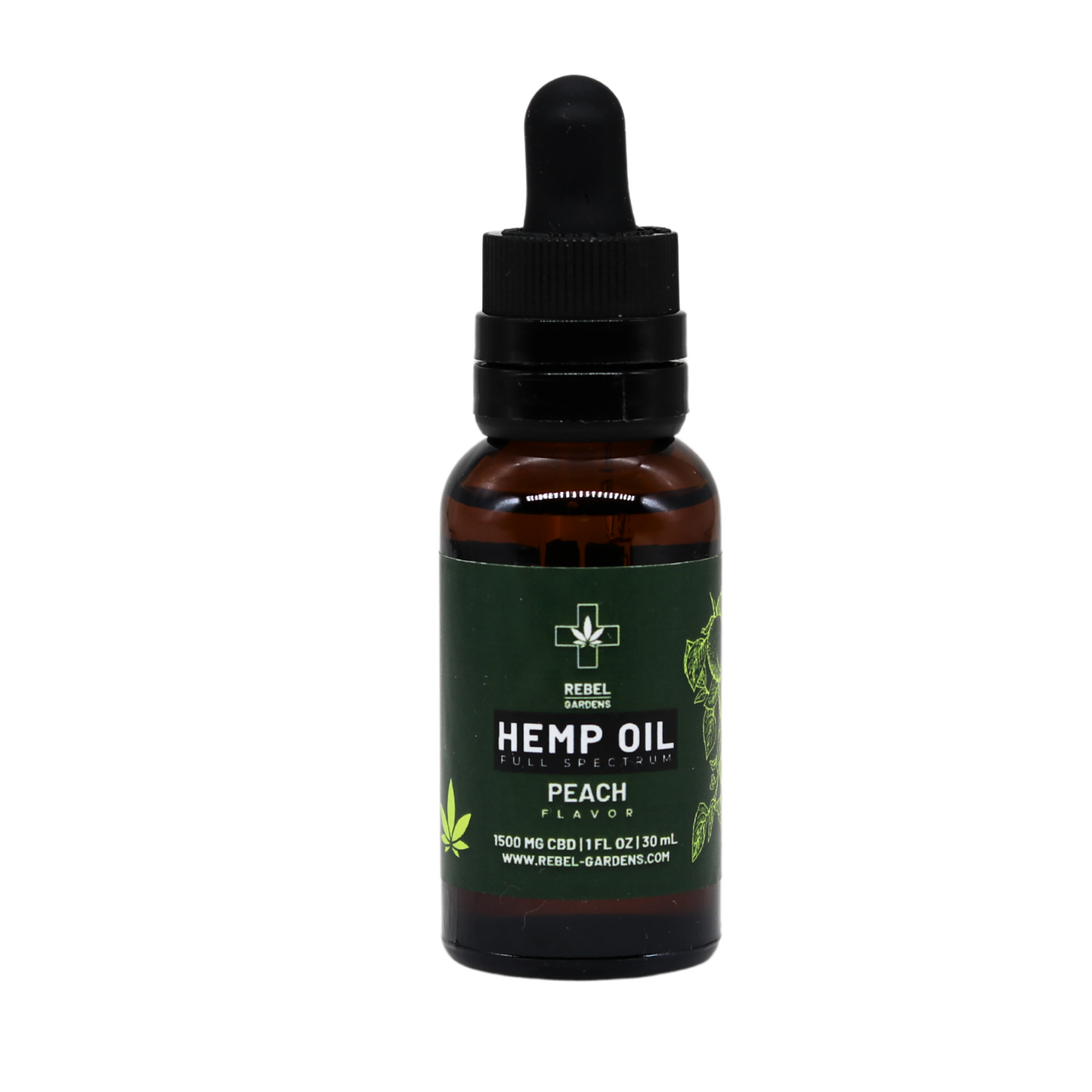 1500mg Peach Hemp Oil Tincture