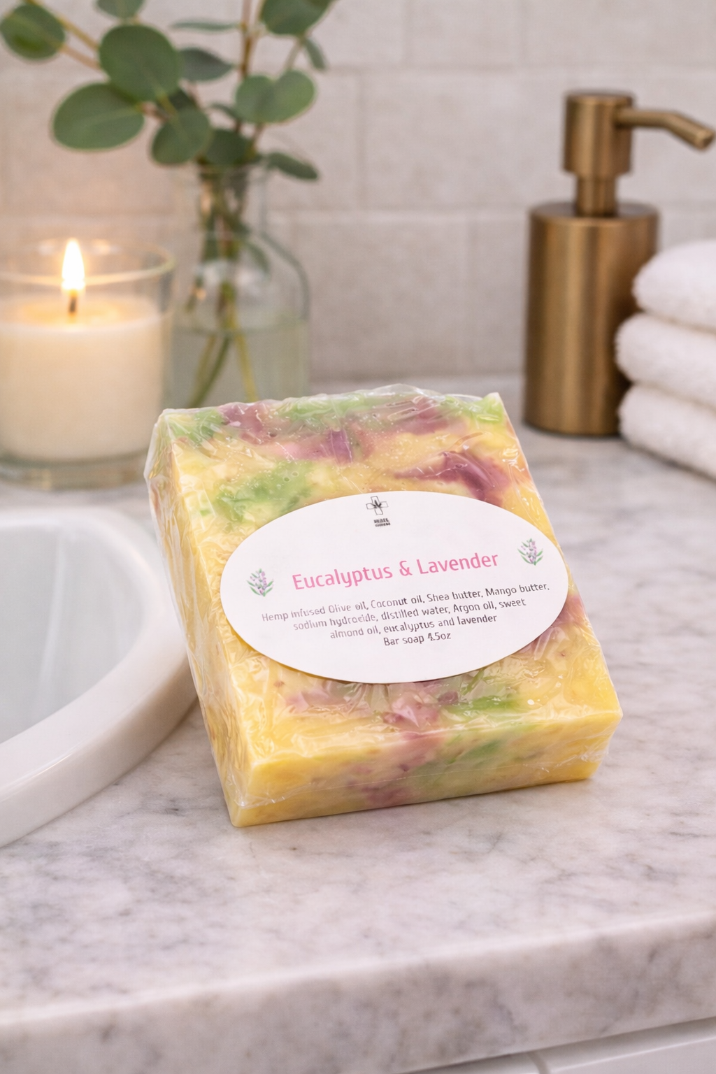 Handcrafted Hemp Bar Soap
