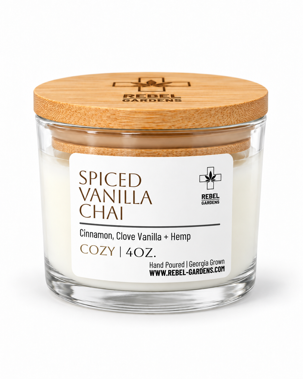 Spiced Vanilla Chai | Hemp Candle 8oz.