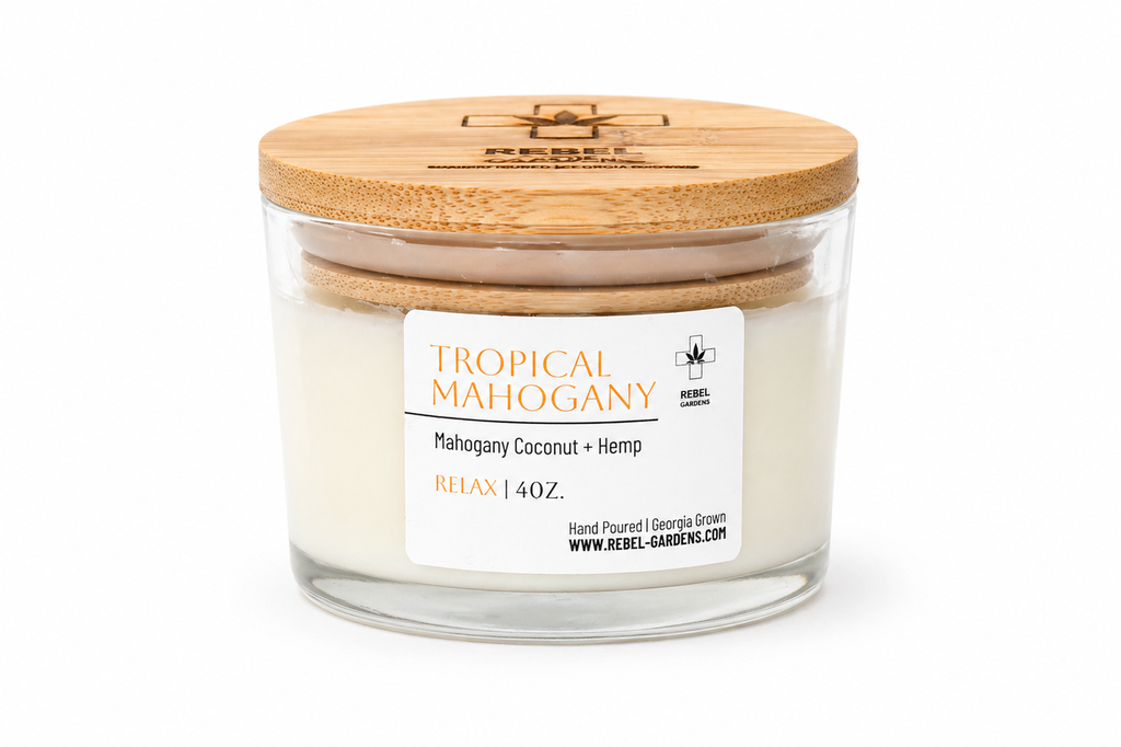 Tropical Mahogany Hemp Candle