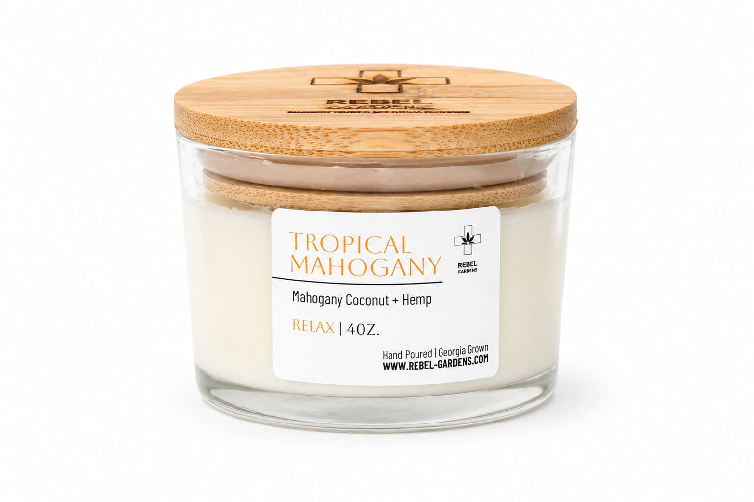 Tropical Mahogany Hemp Candle