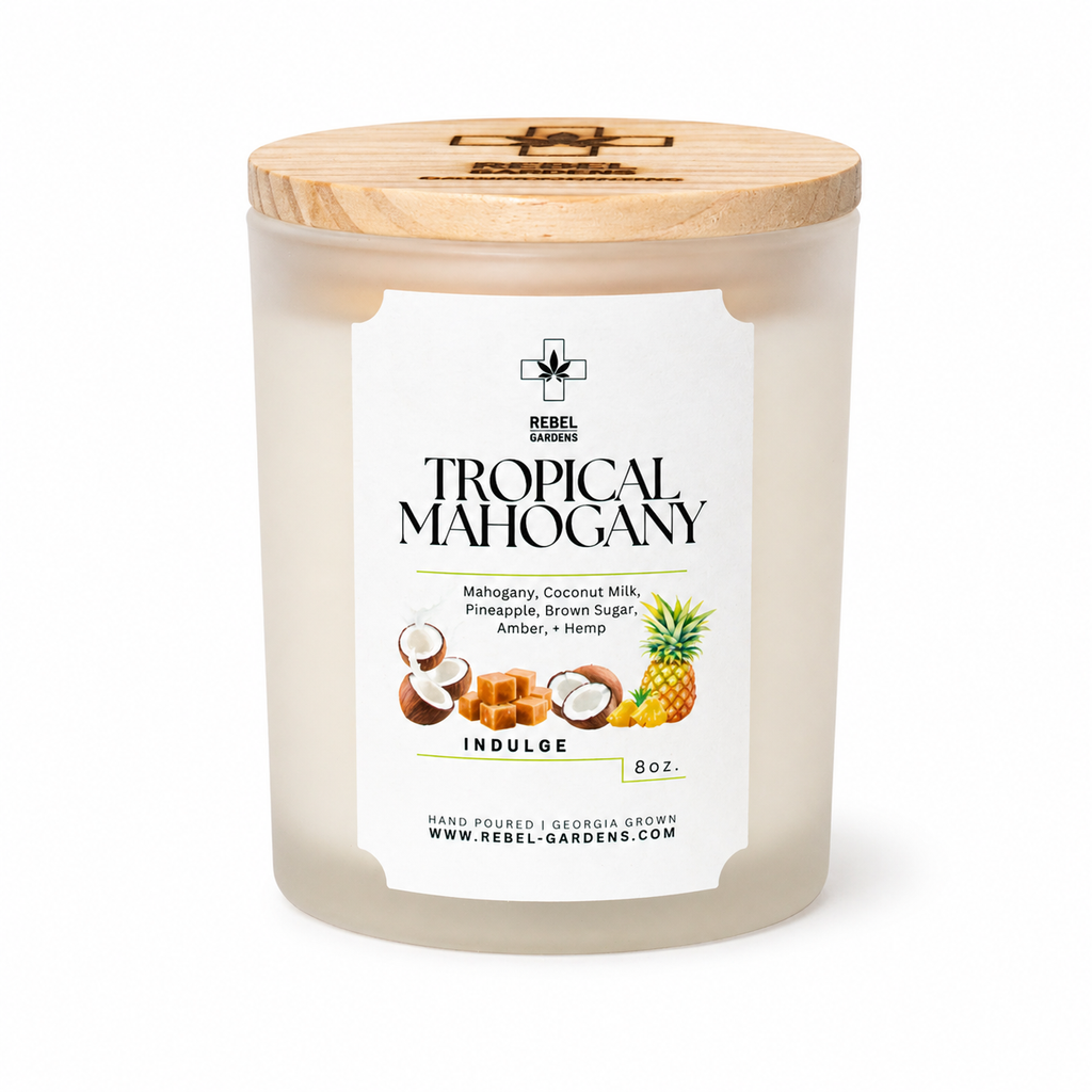 Tropical Mahogany Hemp Candle