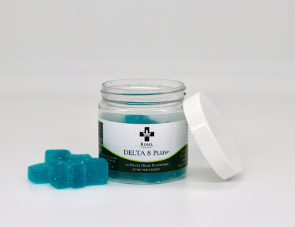 Delta 8 THC Gummies | 25 MG Blue Raspberry